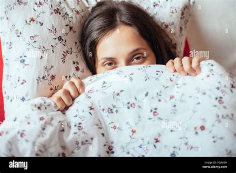hiding  bed covers  res stock photography  images alamy