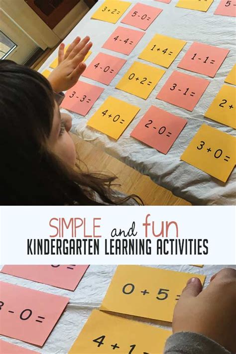 Simple and Fun Kindergarten Learning Activities | HOAWG