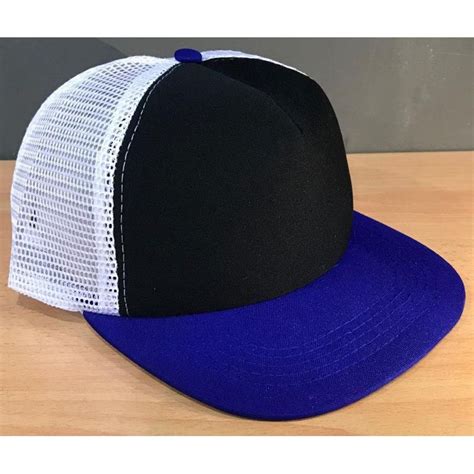 trucker cap kosong topi kosong topi kosong hitam putih merah biru