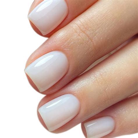 milky white manicure design talk