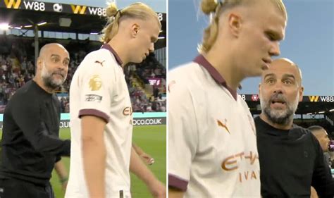 Pep Guardiola rant at Erling Haaland explained despite Man City striker ...