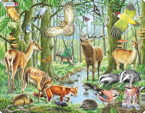 FH17 - A Thriving European Forest :: Animals :: Puzzles :: Larsen Puzzles