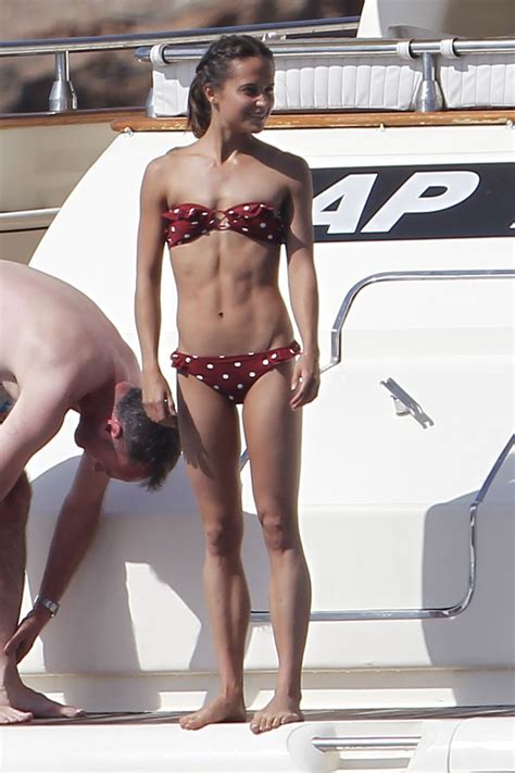 Alicia Vikander in Bikini on a Yacht - Formentera 07/05/2017 • CelebMafia