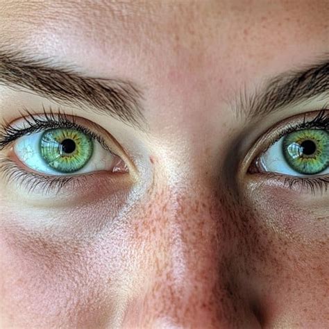 natural green eyes human