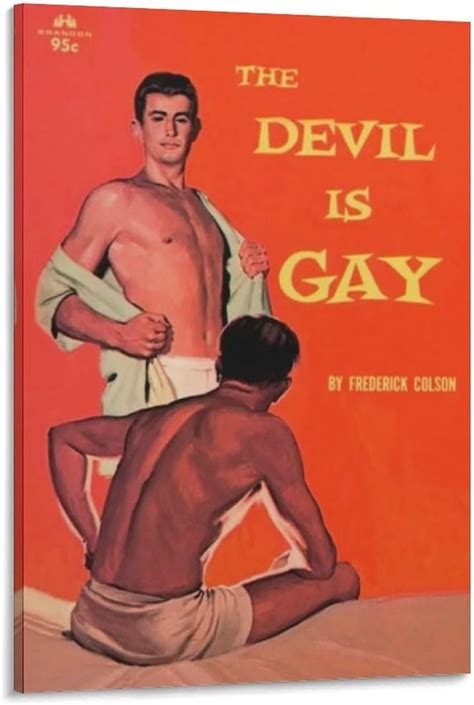 amazoncom posters  devil  gay wall art gay wall art homosexual