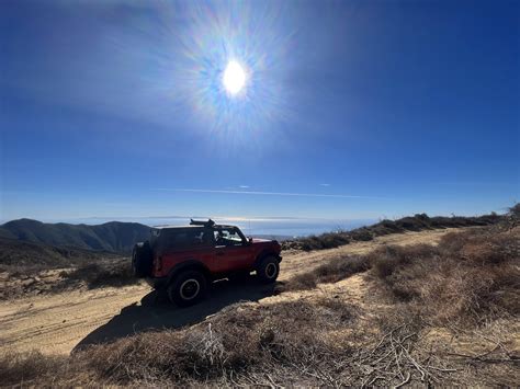 Ocean views along the trail on West Camino Cielo, Santa Barbara