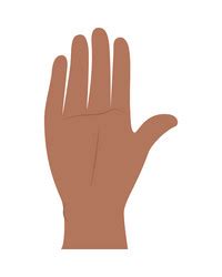 brown hand vector images