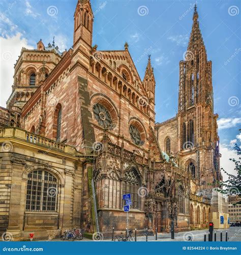 Strasbourg Cathedral, France Stock Photo - Image of landmark, grand
