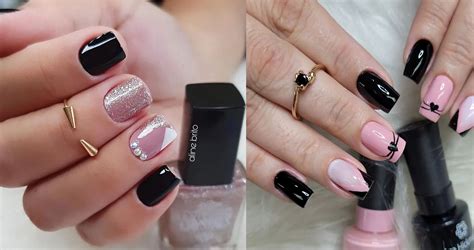 Unhas Na Cor Preta - 45 unhas decoradas preta arrasadoras e chamativas