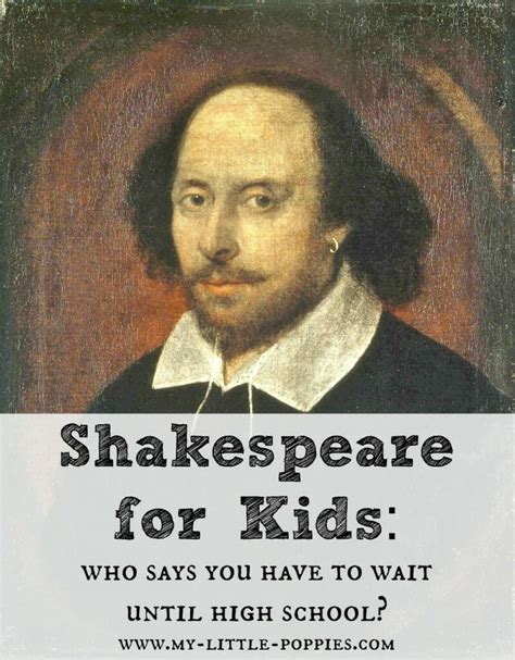 Shakespeare for Kids | My Little Poppies