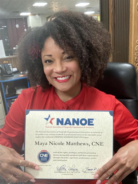 Maya Nicole Matthews CNE - InsideCharity.org