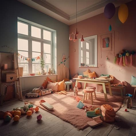 premium ai image  room   table