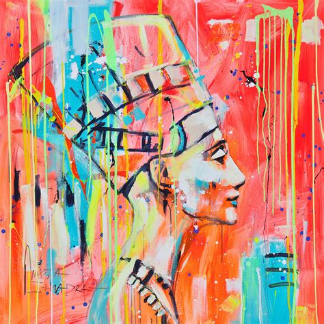 Nefertiti by Marta Zawadzka (2022) : Painting Acrylic, Oil on Canvas