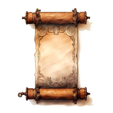 premium photo high quality watercolor vintage scrolls