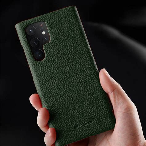 Husa Melkco Luxury din piele naturala pentru Samsung S23 Ultra, Back