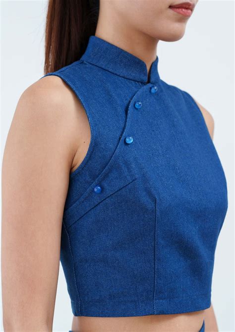 Denim Qipao Top – Qipology