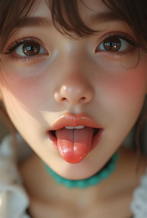 若い女の子の接写が写っている - SeaArt AI