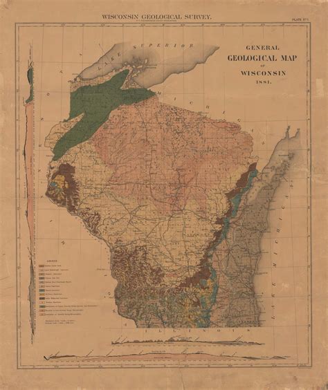 General Geological Map of Wisconsin