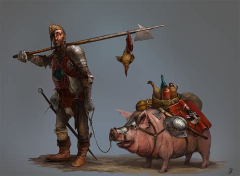 ArtStation - Condottiere and pig