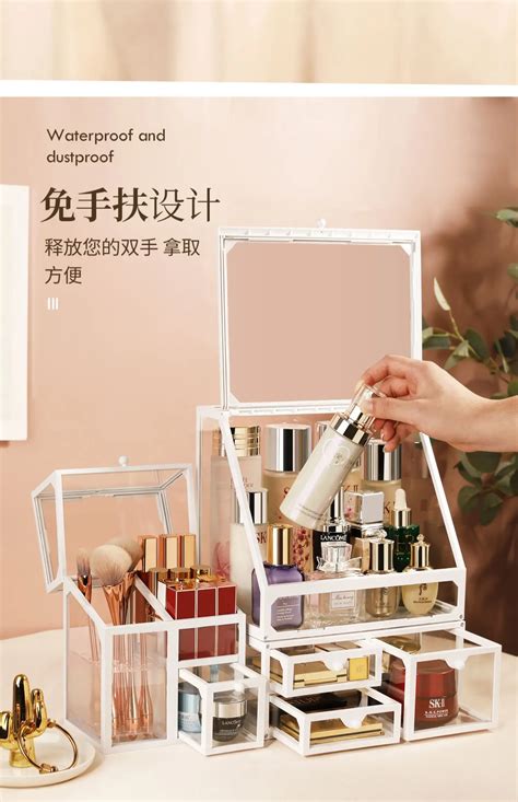 Стеклянный органайзер для косметики | AliExpress
