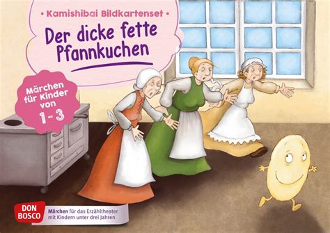 Der dicke fette Pfannkuchen. Kamishibai Bildkartenset. | Box | Deutsch