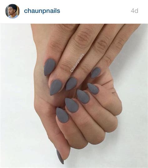 Pin by Stephanie Rittenhouse on nails | Nails, Grey matte nails, Cute ...