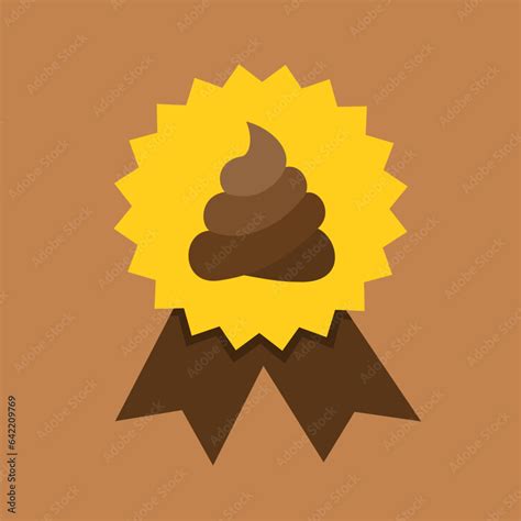 crap certificate ribbon medal  stamp  shit  feces