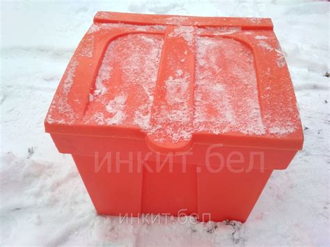 Пластиковый ящик для песка и соли 150 л. красный. Цена с НДС: купить ...