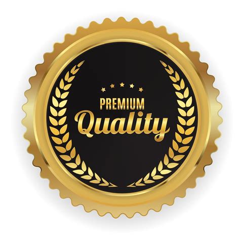Premium Quality Golden Label Sign. Vector Illustration 3355302 Vector