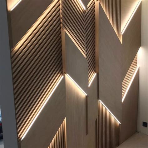 wood panel wall led poli led  signs