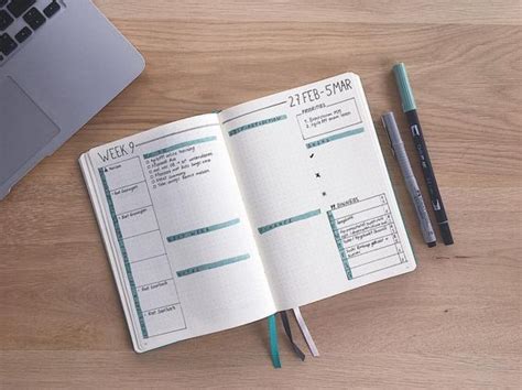 Finance Journal Weekly Spread For Self Improvement