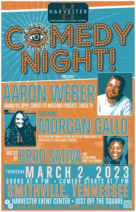Comedy Night with Brad Sativa, Morgan Gallo, & Aaron Weber at the