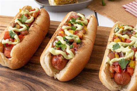 Mexican Style Hot Dogs - Culinary Ginger