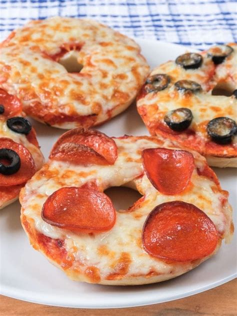 how long to air fry pizza bagels