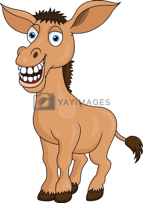 smiling donkey cartoon  matamu vectors illustrations  unlimited