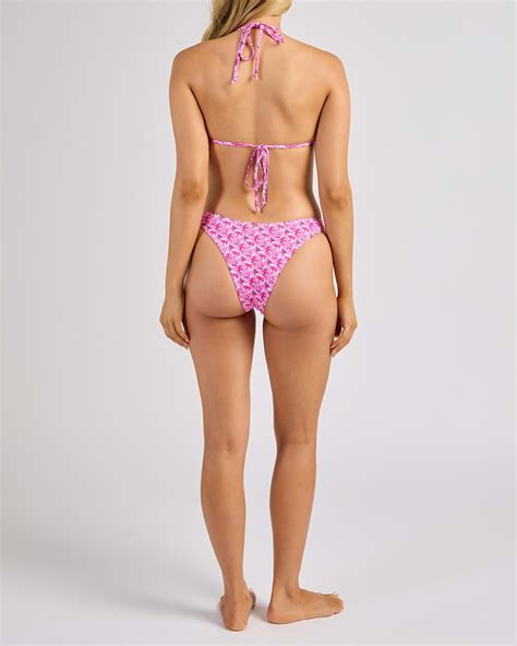 Shop Topanga Martha High Cut Bikini Bottom In Pink - Fast Shipping