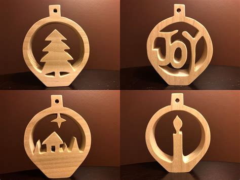 Christmas Ornaments Scroll Saw Patterns 4 Pack Volume 1 - Etsy Canada