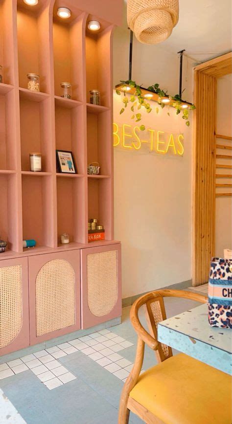 boba tea shop interior design korean