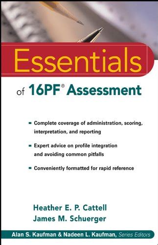 Essentials of 16PF Assessment