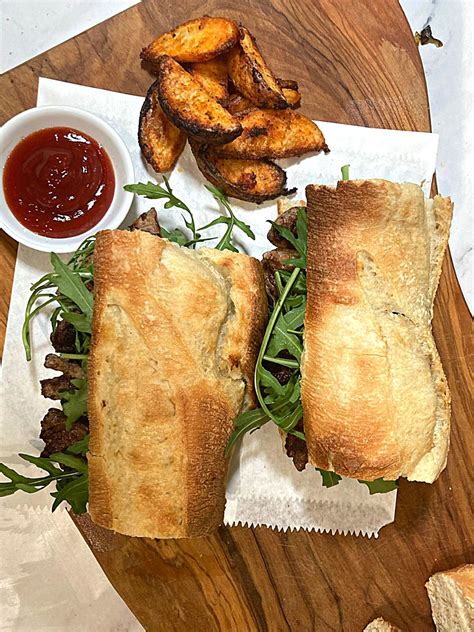 Delicious Ribeye Steak Sandwich with Arugula | Spice and Life