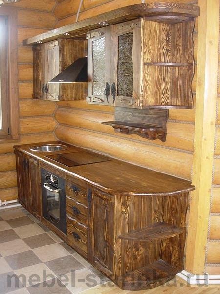 Кухня под старину "Валентина" | Modern wood kitchen, Rustic kitchen ...