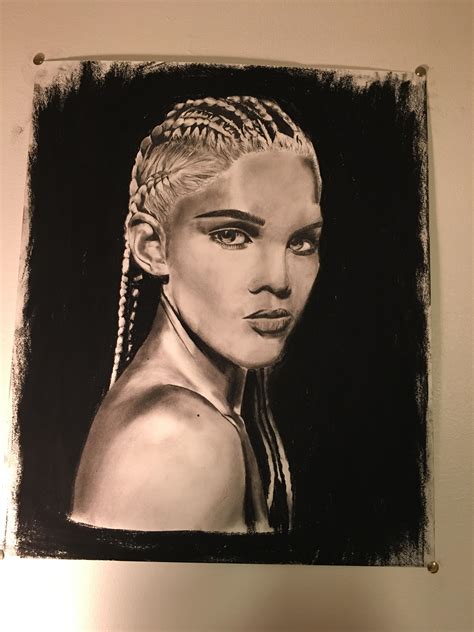 Amina Blue - Charcoal : r/drawing