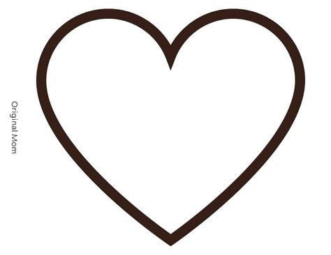 Printable big heart