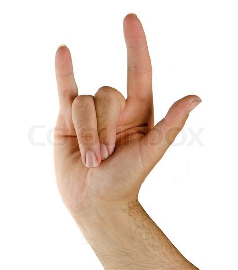 love   sign language stock image colourbox