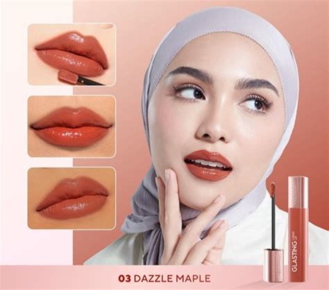 wardah glasting liquid lip gr lipstik cair lip gloss lipcream matte