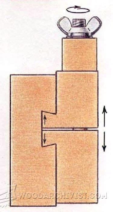 adjustable stop block   woodworking workbench woodworking tips