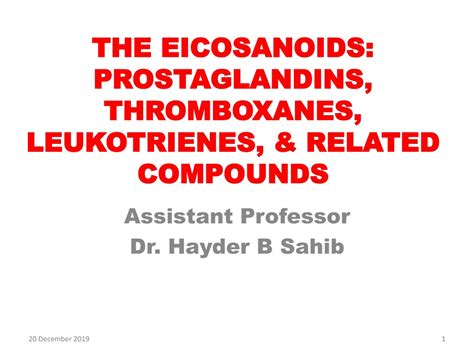 PPT - Understanding Prostaglandins: Role, Synthesis, and Therapeutic