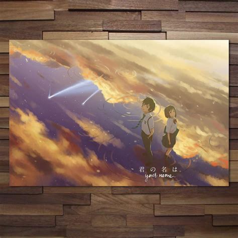 kimi  na wa    poster japanese anime high quality print