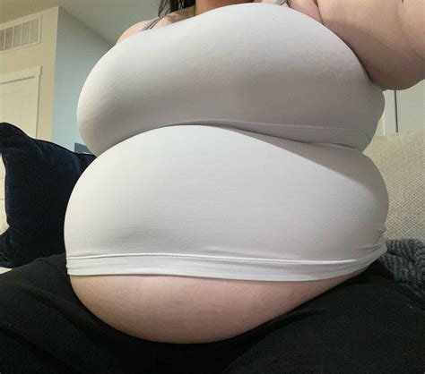 Girl With A Belly on Tumblr: Feeling so round 🤰🏻 I stuffed this gut so
