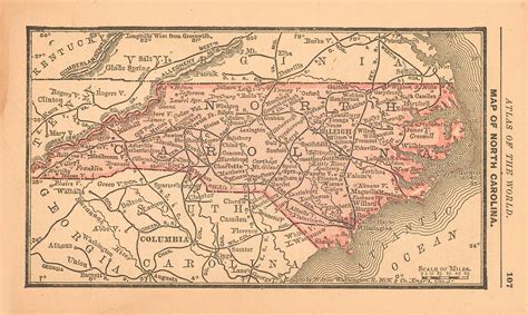 Map of North Carolina - Art Source International